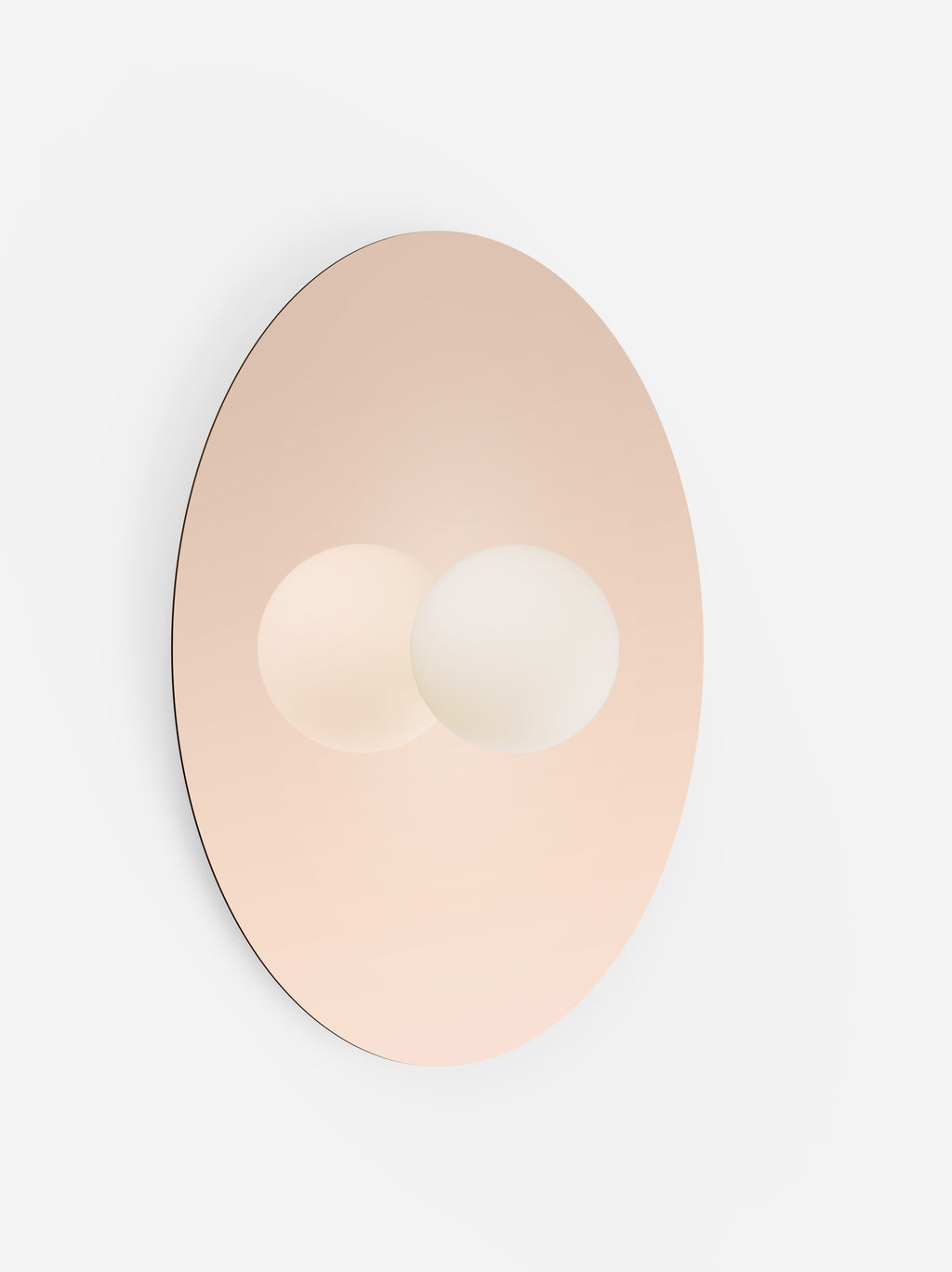 Wall-mounted light fixture with a gold finish on a white background